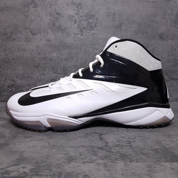 NIKE Vapor Pro 3/4 Speed Football Nubby Turf Shoes Mens Size‎ 13 Black White